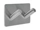 Cârlig dublu baie prindere adezivă 3M oțel inox 45x90x25mm Fala 69373