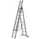 Scara aluminiu, multifunctionala, 3 x 9 trepte, inaltime 6.48 m, 150 kg