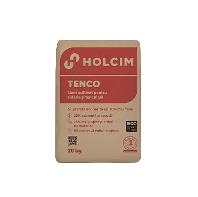 Liant aditivat Holcim Tenco® pentru zidarie si tencuiala, 20 Kg