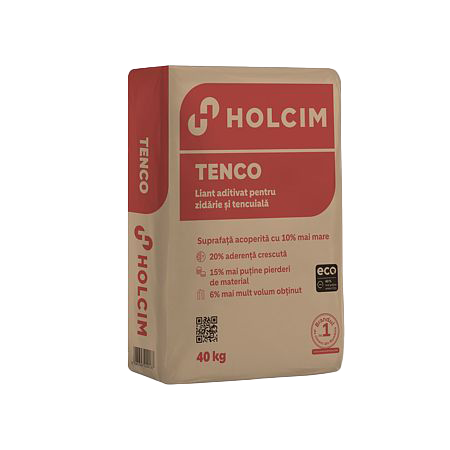 Liant aditivat Holcim Tenco® pentru zidarie si tencuiala, 40 kg
