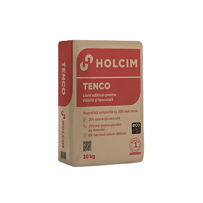 Liant aditivat Holcim Tenco® pentru zidarie si tencuiala, 20 Kg