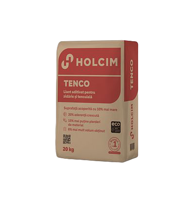 Liant aditivat Holcim Tenco® pentru zidarie si tencuiala, 20 Kg