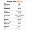 Motocositoare pe benzina Ruris DAC 210, putere 1.7CP 43CC, motor 2 timpi, diametru tija 28mm, cutit 3 dinti