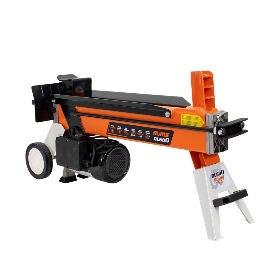 Despicător lemne hidraulic, Ruris DL600, orizontal, 6 tone, electric, 2200 W, diametru lemn despicat maxim 250 mm