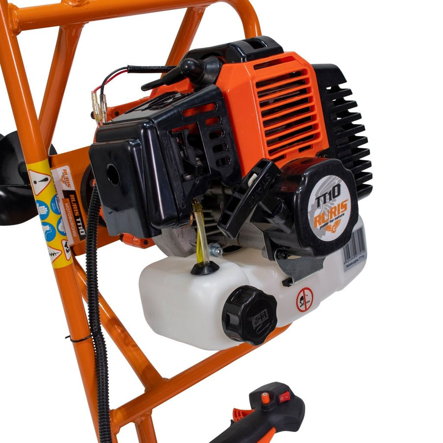Motoburghiu, Ruris TT10, benzină, 1.7 CP, burghie 100 mm și 150 mm