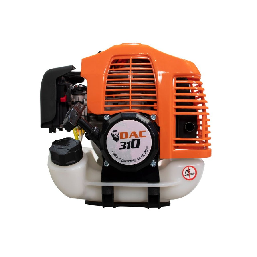 Motocositoare pe benzina Ruris DAC 310, putere 2.5CP 52CC, motor 2 timpi, diametru tija 28mm, cutit 3 dinti