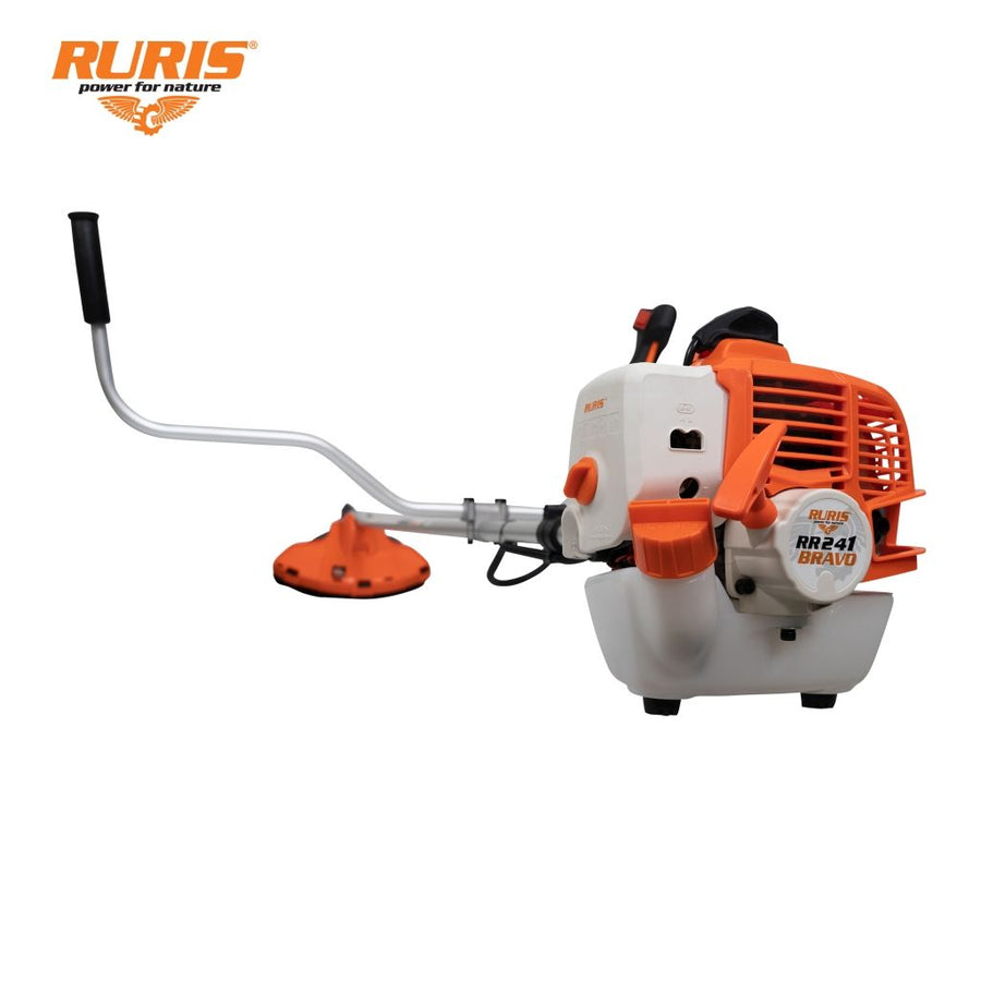 Motocositoare pe benzina Ruris RR241 Bravo, putere 1CP 24CC, motor 2 timpi, diametru tija 24mm, cutit 3 dinti