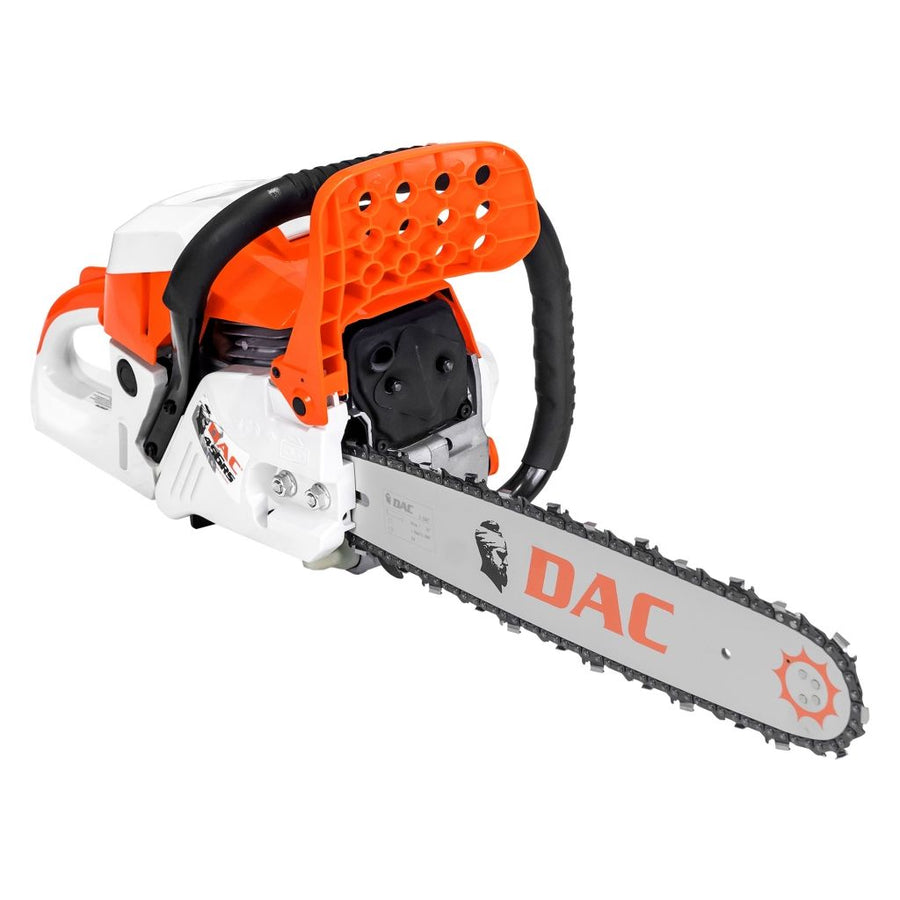 Drujba pe benzina Ruris DAC 456RS, putere 3 CP 45 CC, motor 2 timpi, lungime sina 40 cm, lant 325 1.5 RS