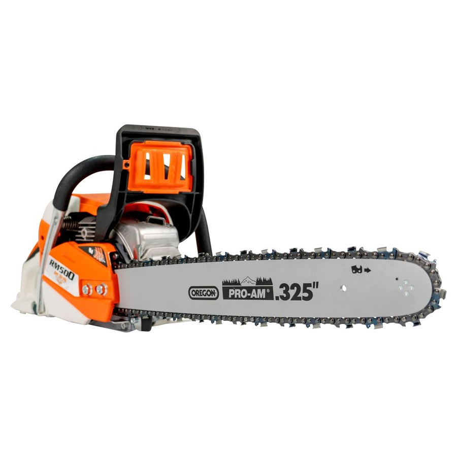 Drujba pe benzina Ruris RM500, putere 3.3 CP 50.9 CC, motor 2 timpi, lungime sina 45 cm, lant 0.325” 1.5 RS