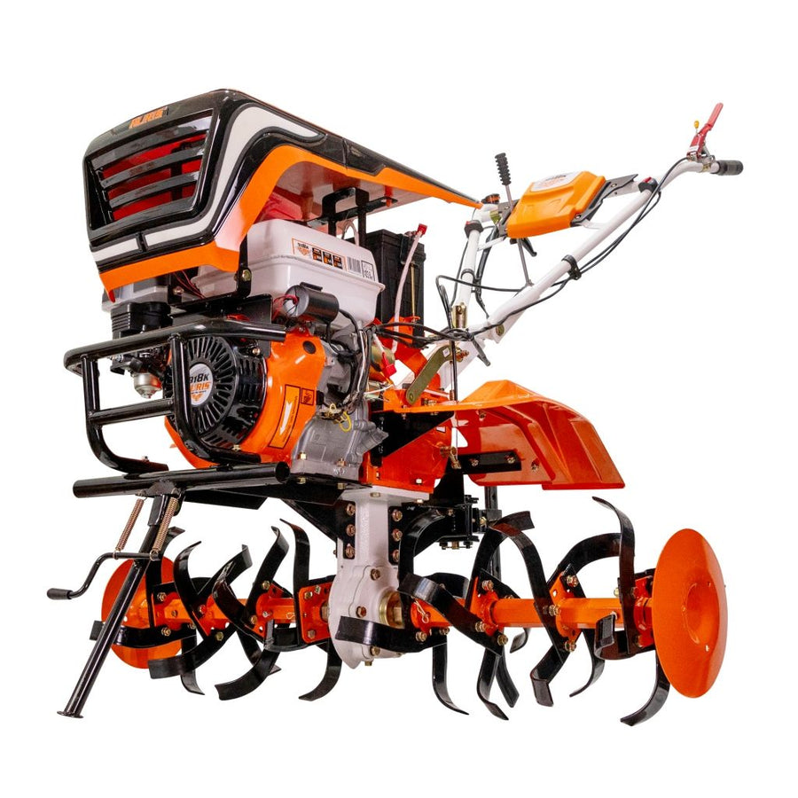 Motosăpătoare profesională RURIS 918K, 18 CP, 460 cc, pornire electrică la cheie, sistem iluminat LED + accesorii