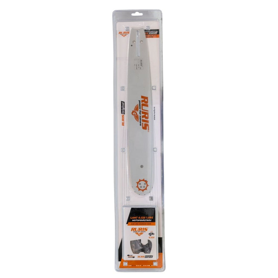 Pachet șină și lanț motoferăstrău Ruris 35040, 33 dinți, pas 0.325", 1.5 mm, 40 cm