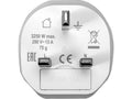 Adaptor priză călătorie EU-UK cu împământare Sthor 72442