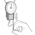 Cântar de mână, 32 kg, bandă măsurare 1 m, Vorel 81615