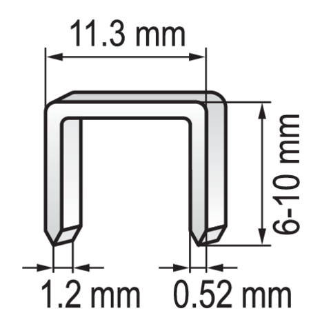 Capsator tip ciocan, pentru capse 6-10 mm, corp metalic, Vorel 71080