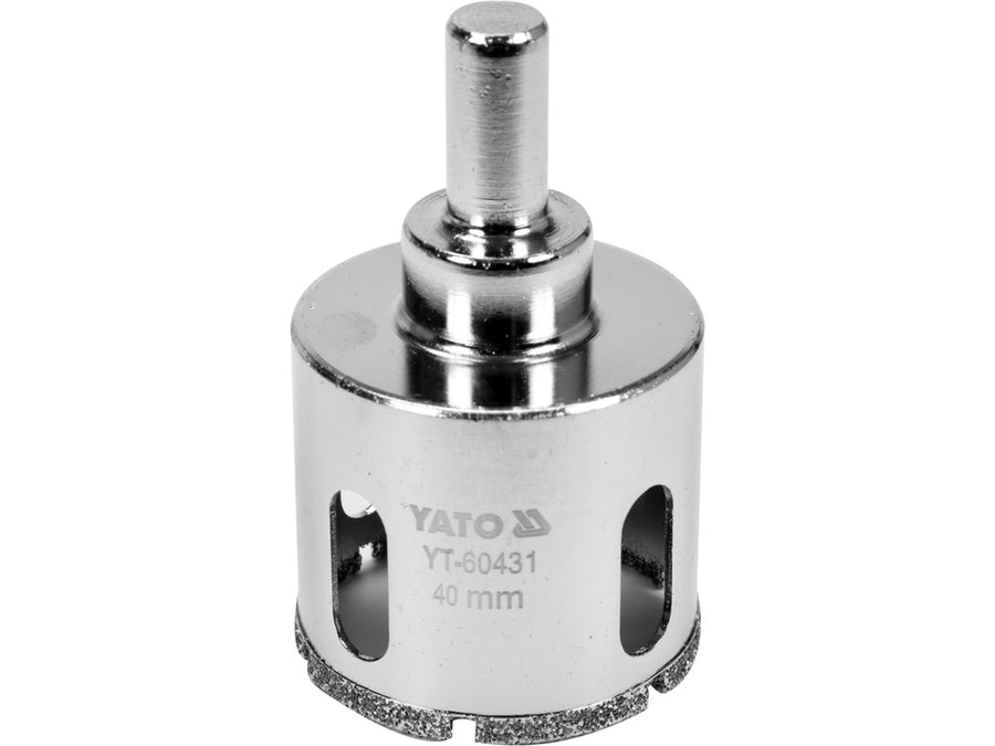Carotă diamantată pentru plăci ceramice, 40 mm, Yato YT-60431