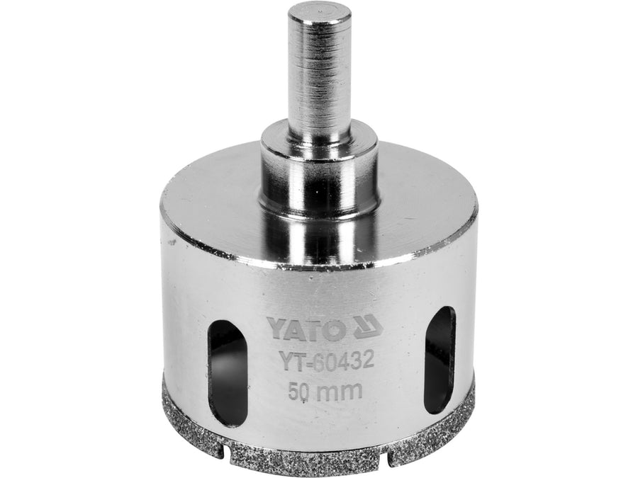 Carotă diamantată pentru plăci ceramice, 50 mm, Yato YT-60432