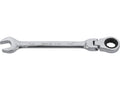 Cheie combinată cu clichet și cap flexibil, 17 mm, Yato YT-1683