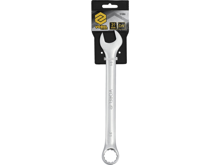 Cheie combinată satinată, 21 mm, Vorel 51686