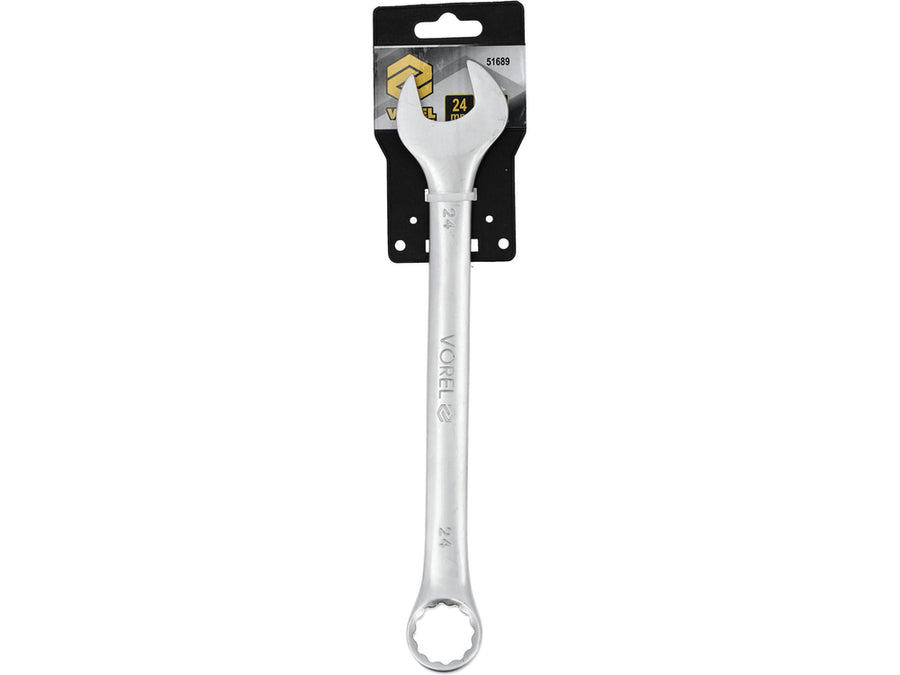 Cheie combinată satinată, 24 mm, Vorel 51689