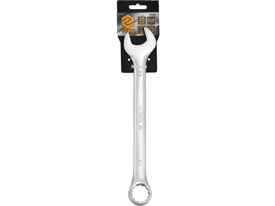 Cheie combinată satinată, 25 mm, Vorel 51690
