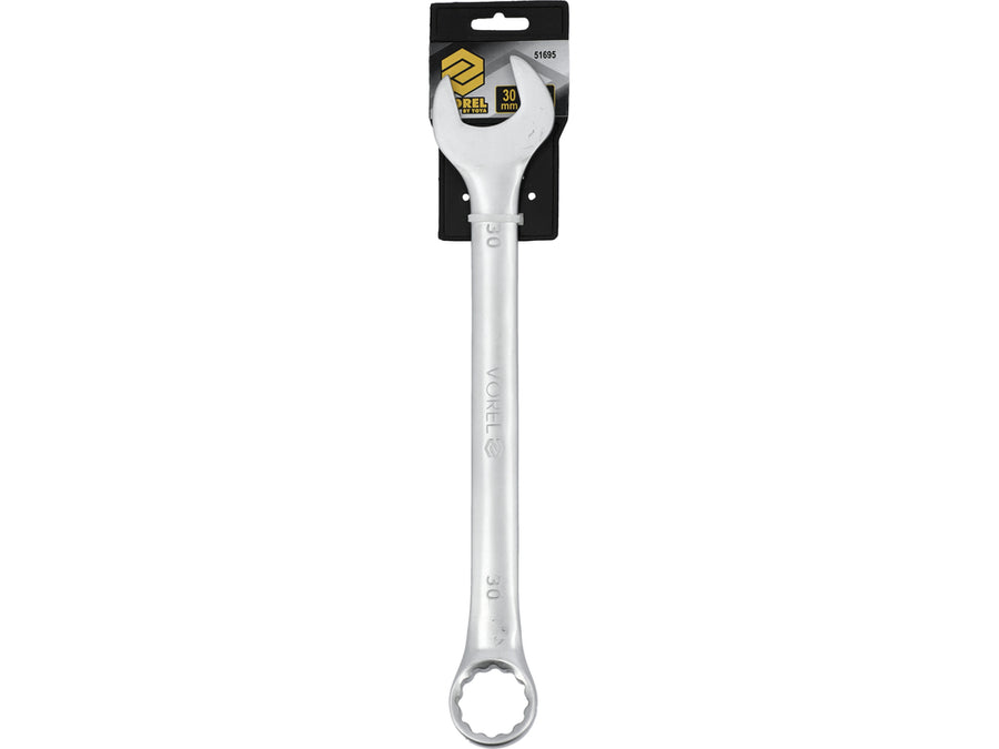 Cheie combinată satinată, 30 mm, Vorel 51695