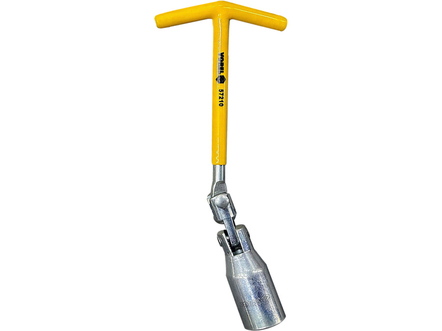 Cheie pentru bujii, 21 mm, articulată, mâner tip T, Vorel 57210