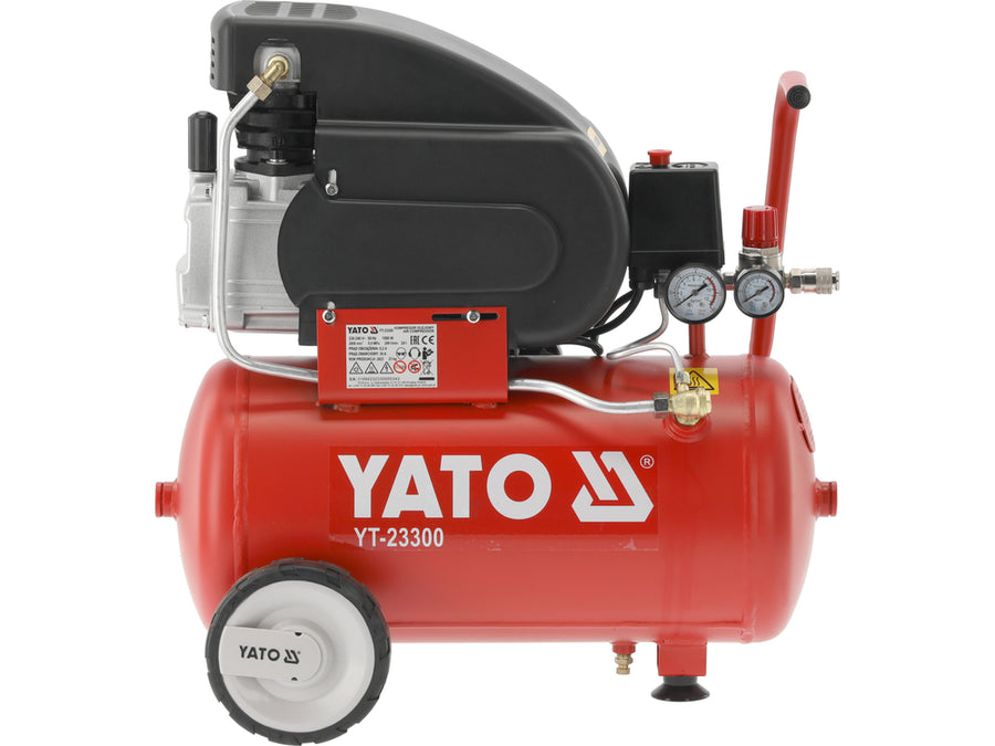 Compresor aer, 24 l, 8 bar, 1500 W, Yato YT-23300