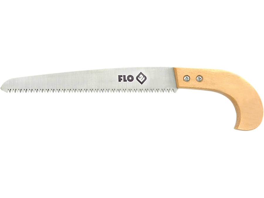 Fierăstrău pentru crengi, 250 mm, mâner lemn, Flo 28640