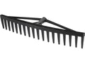 Greblă din plastic, 18 dinți, fără coadă, Vorel 35789
