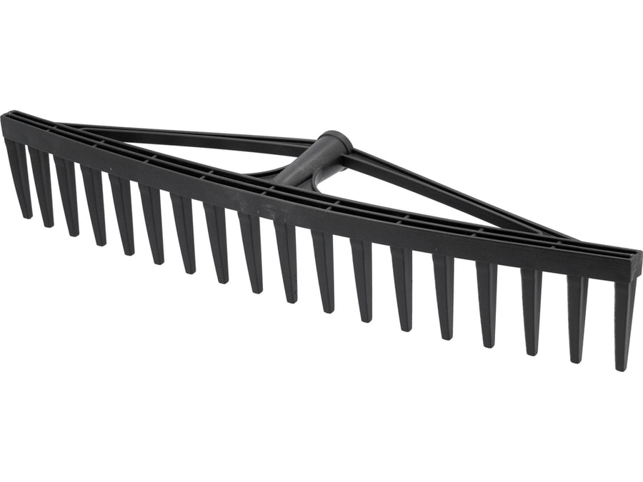 Greblă din plastic, 18 dinți, fără coadă, Vorel 35789