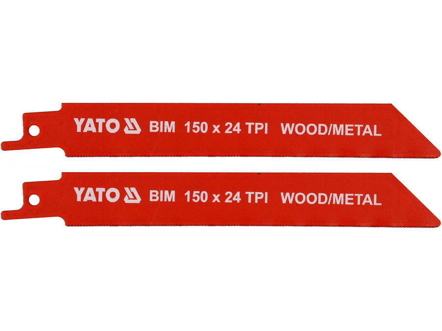 Set 2 lame fierăstrău pendular (sabie), 150 mm, 24 TP, Yato YT-33932