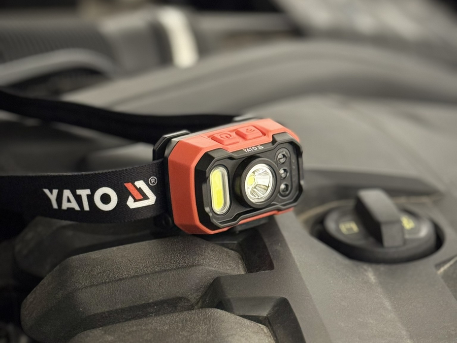Lanternă frontală cu acumulator și senzor de mișcare, 1000 lm, Yato YT-085942