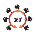 Lampă de gaz cu aprindere piezo, 360°, Yato YT-36720