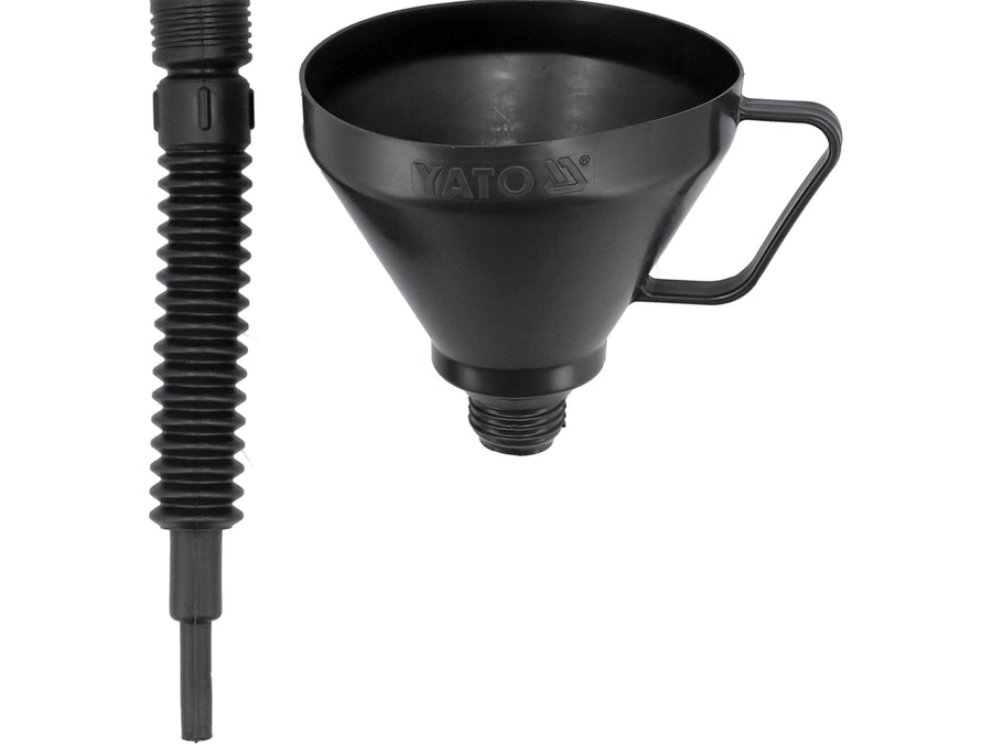 Pâlnie flexibilă (din 2 piese) pentru ulei și combustibil, 150 mm, Yato YT-0692