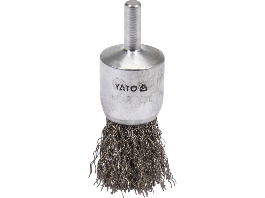 Perie frontală tip cupă cu tijă, 25 mm, sârmă din oțel INOX, Yato YT-47496