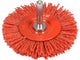 Perie circulară tip disc cu tijă, 75 mm, nylon, Yato YT-47791
