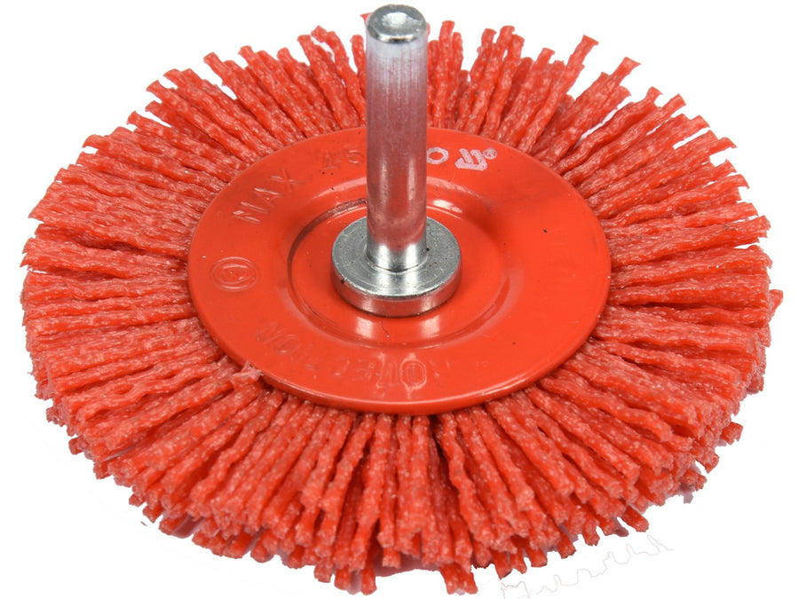 Perie circulară tip disc cu tijă, 75 mm, nylon, Yato YT-47791