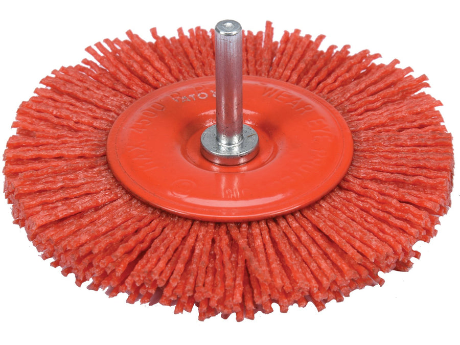 Perie frontală cu tijă, 100 mm, nylon, Yato YT-47792
