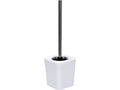 Perie WC cu suport, gama Cuboid White, autoadezivă sau cu șuruburi, Fala 69341