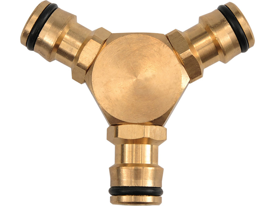 Racord distribuitor cu 3 căi pentru robinet, 1/2", alamă, Flo 89112