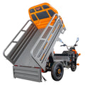 Triciclu electric cargo Ruris Pilot 3120G, putere 2000W, acumulator 72V 45Ah, sarcină maximă 542 kg, autonomie 70 km