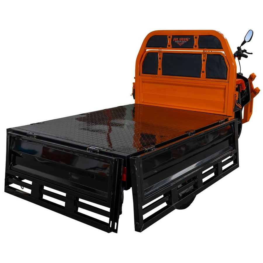 Triciclu electric cargo Ruris Pilot 3130N, putere 3600W, acumulator 72V 58Ah, sarcină maximă 603 kg, autonomie 80 km